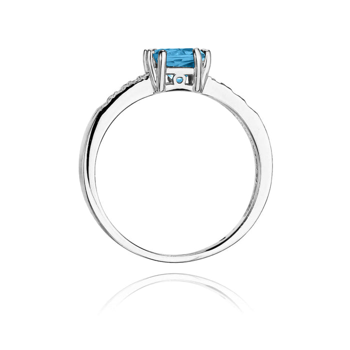 Inel Aur 14K cu Topaz 1.10 ct