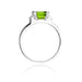 Inel Aur 14K cu Peridot 1.10 ct si Diamante Naturale 0.03 ct