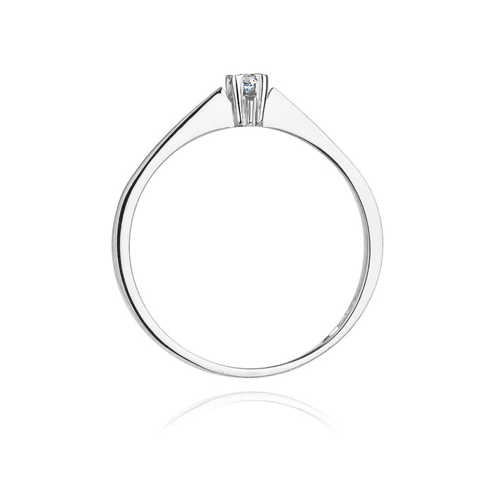 Inel Aur 14K cu Diamant Natural 0.03 ct