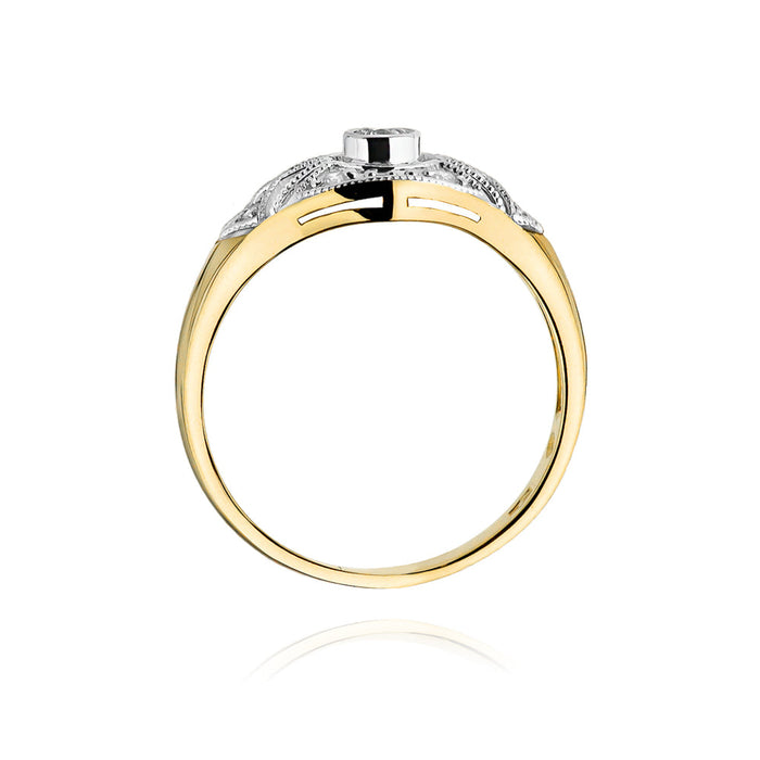 Inel Aur 14K cu Diamante Naturale 0.19 ct