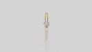 Inel Aur 14K cu Diamant Natural 0.13 ct