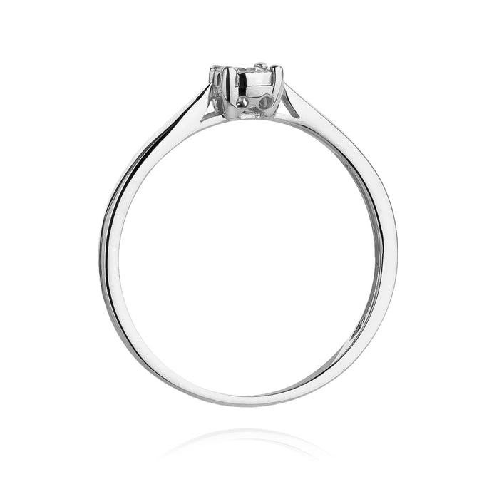 Inel Aur 14k cu Diamant Natural 0.08 ct