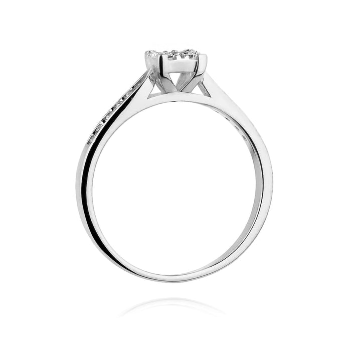 Inel Aur 14K cu Diamant Natural 0.16 ct