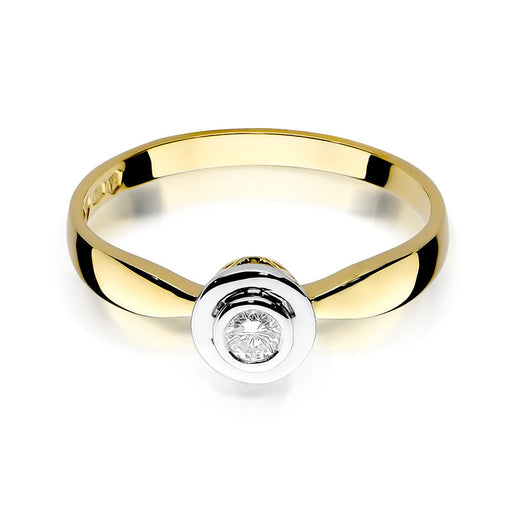 Inel Aur 14K cu Diamant Natural 0.10 ct