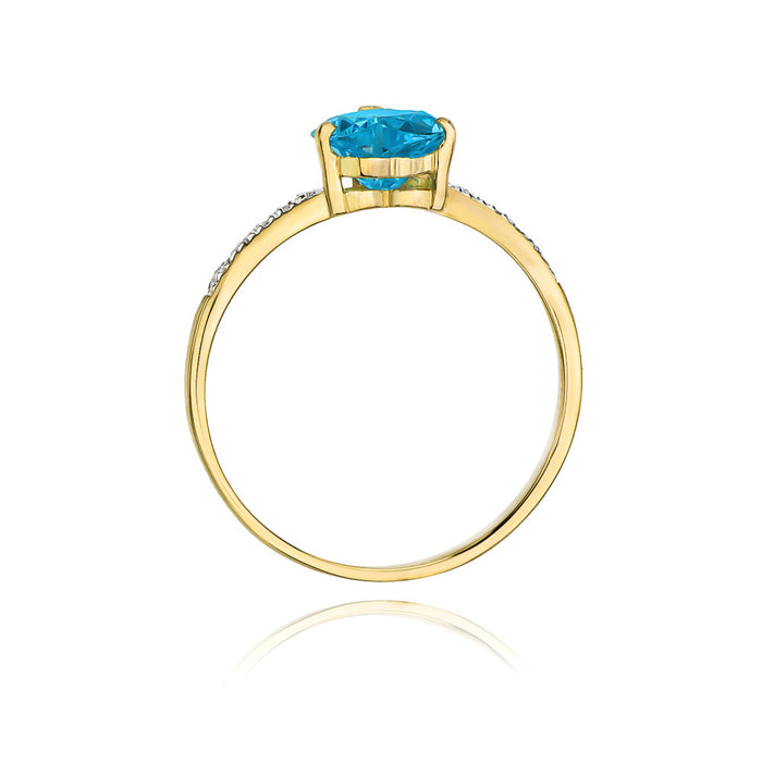 Inel Aur 14K cu Topaz 1.20 ct