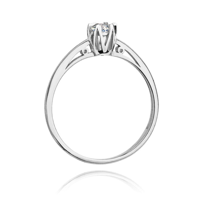 Inel Aur 14K cu Diamant Natural 0.15 ct