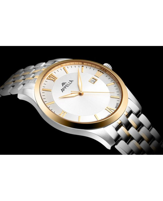 Ceas Appella, L12004.2163Q, 42 mm, silver - gold