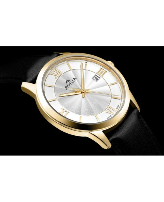 Ceas Appella, L12005.1263Q, 41 mm, gold