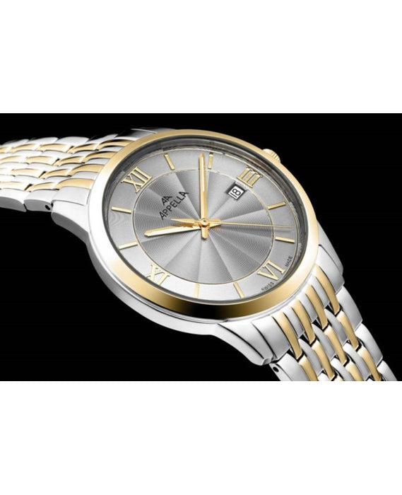 Ceas Appella, L12005.2167Q, 41 mm, silver - gold