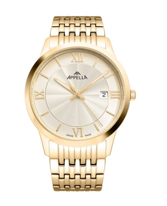 Ceas Appella, L12005.1161Q, 41 mm, silver - gold