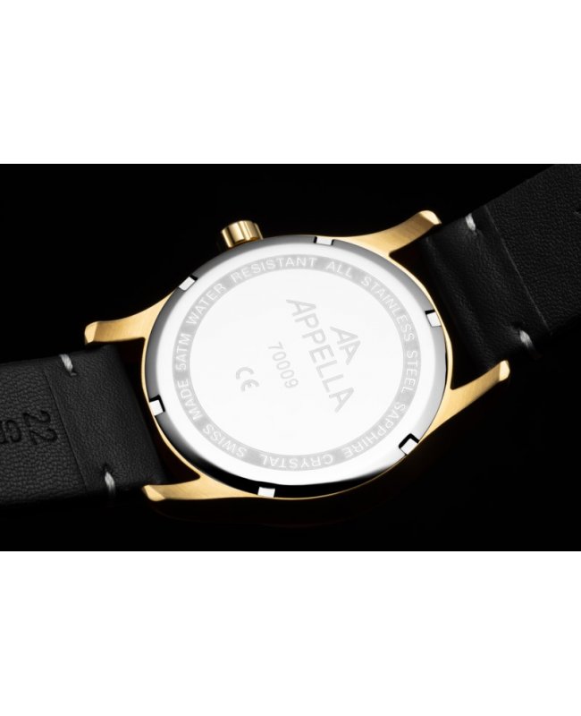 Ceas Appella, L70009.1213QF, 40 mm, gold