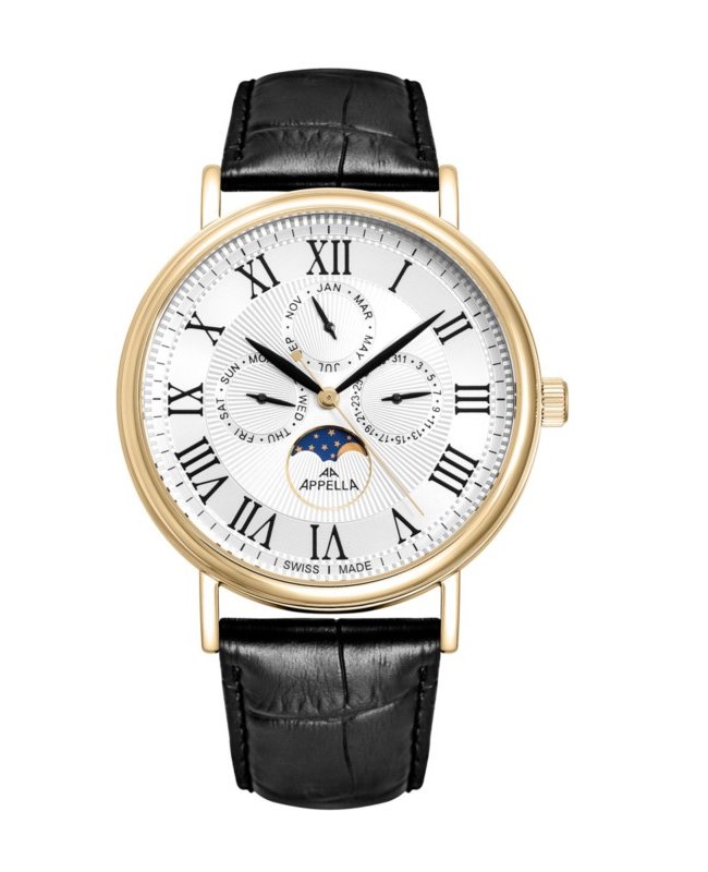 Ceas Appella, L70004.1233QF, 43 mm, gold
