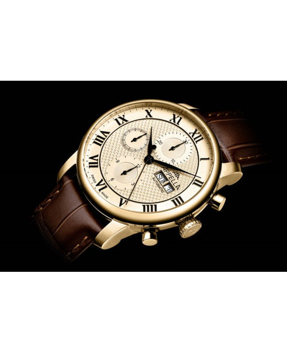 Ceas Appella, L70010.1B31ACH, 42,5 mm, gold, capac spate cu sticlă de safir antireflex