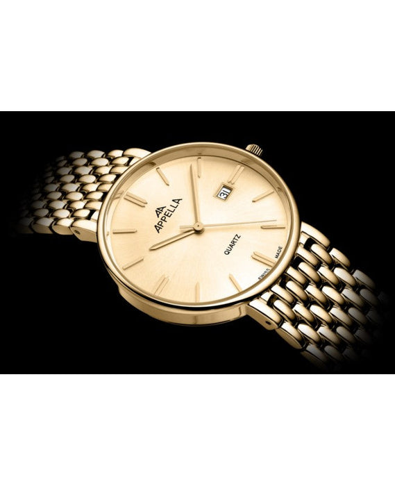 Ceas Appella, L12007.1111Q, 37,5 mm, gold