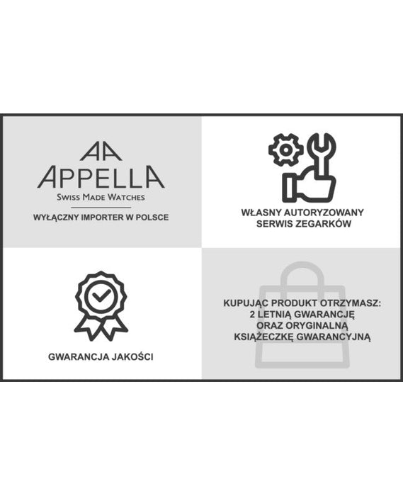 Ceas Appella, L12007.5113Q, 37,5 mm, silver