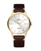Ceas Appella, L90.1213M, 41 mm, gold, capac spate cu sticlă de safir