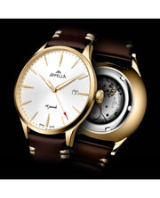 Ceas Appella, L90.1213M, 41 mm, gold, capac spate cu sticlă de safir
