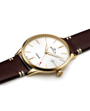 Ceas Appella, L90.1213M, 41 mm, gold, capac spate cu sticlă de safir