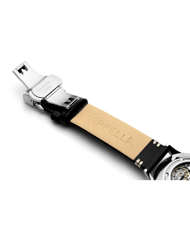 Ceas Appella, L90.5213M, 41 mm, silver, capac spate cu sticlă de safir