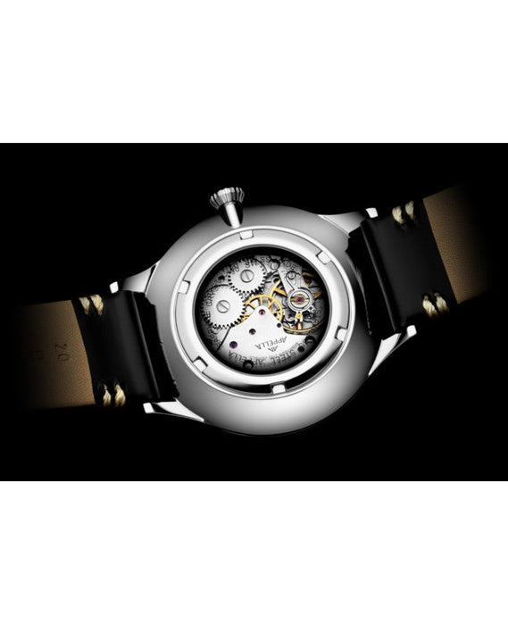 Ceas Appella, L90.5213M, 41 mm, silver, capac spate cu sticlă de safir