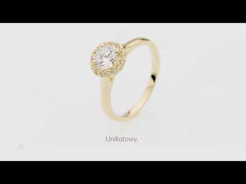 Inel Aur 14K W550 Diamant 0.70ct Video