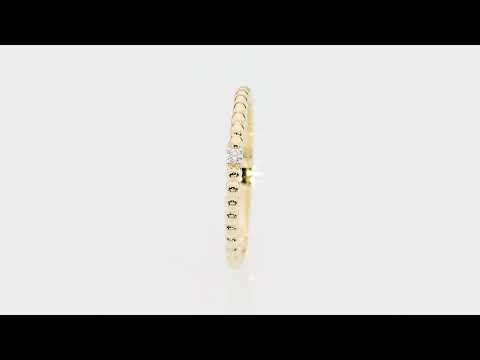 Inel Aur 14K W0601 Diamant 0.02ct Video