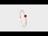 Inel Aur 14K W0465 Rubin 0.15ct Video