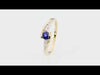 Inel Aur 14K W0618 Safir 0.30ct Video
