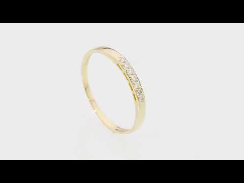Inel Aur 14K W0619 Diamante 0.10ct Video