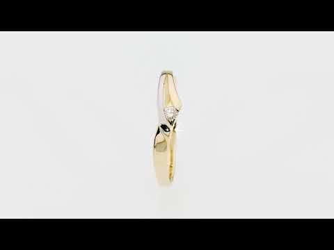 Inel Aur 14K W0609 Diamant 0,04ct Video