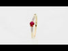 Inel Aur 14K W0466 Rubin 0.30ct Video