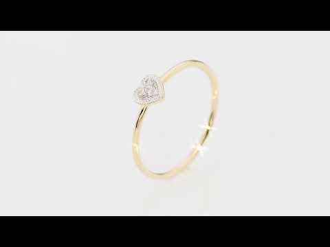 Inel Aur 14K W0642 Diamant 0.02ct Video