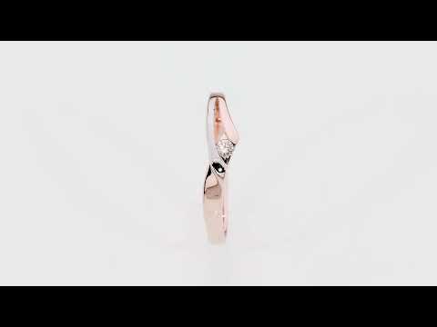 Inel Aur 14K W0609 Diamant 0,04ct Video