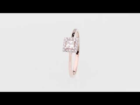 Inel Aur 14K W0590 Diamant 0.23ct Video