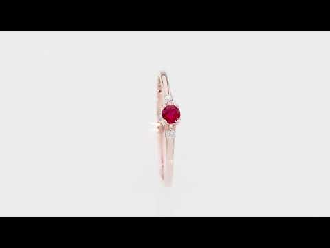 Inel Aur 14K W0614 Rubin 0.15ct Video