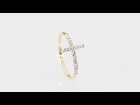 Inel Aur 14K W0636 Diamante 0.09ct Video