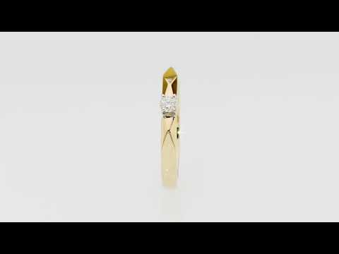 Inel Aur 14K W0484 Diamant 0.10ct Video