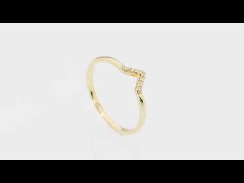 Inel Aur 14K W0602 Diamante 0.04ct Video