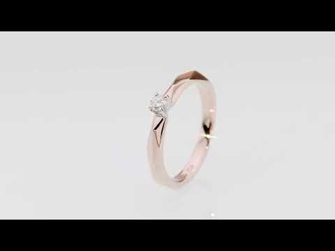 Inel Aur 14K W0484 Diamant 0.10ct Video