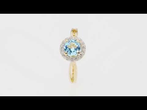 Inel Aur 14K W538 Topaz 0.80ct Video