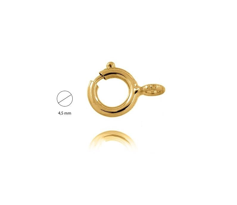 Round clasp Gold 9k - 4.5 mm