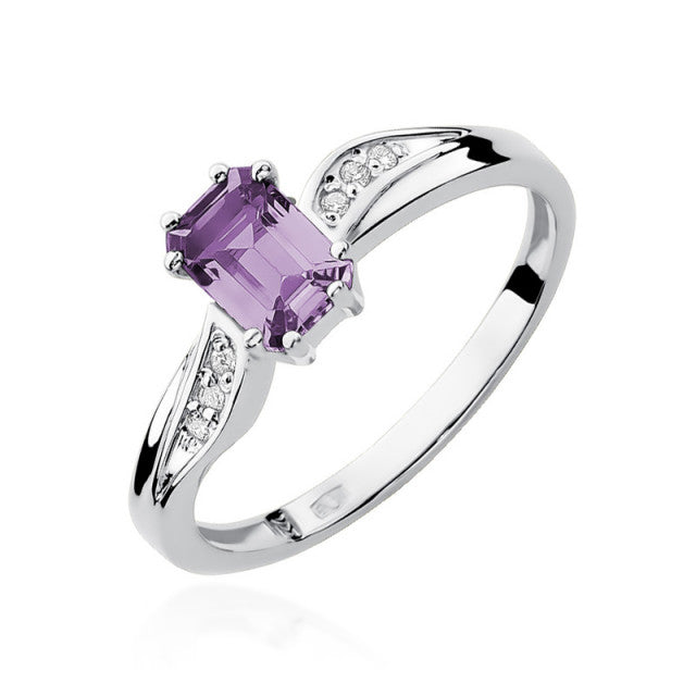 Inel Aur 14K cu Ametist 0.50 ct