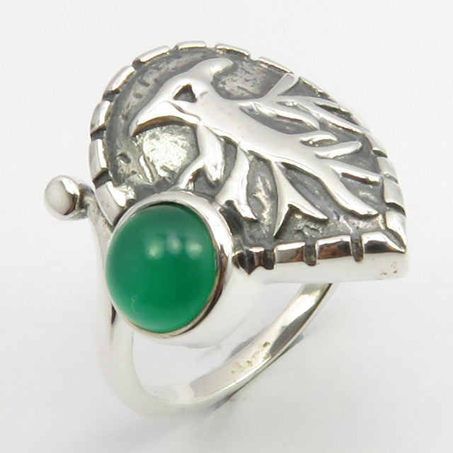 Inel Argint 925 cu Onix Verde