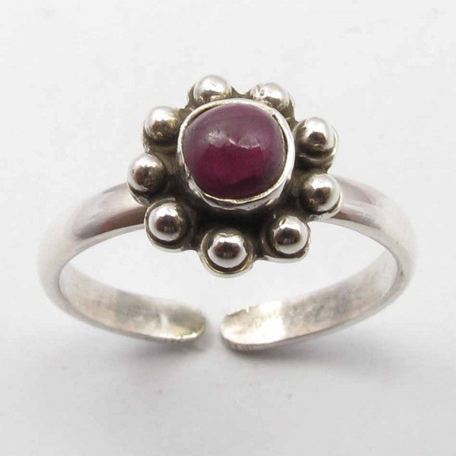 Inel Argint 925 cu Rubin reglabil