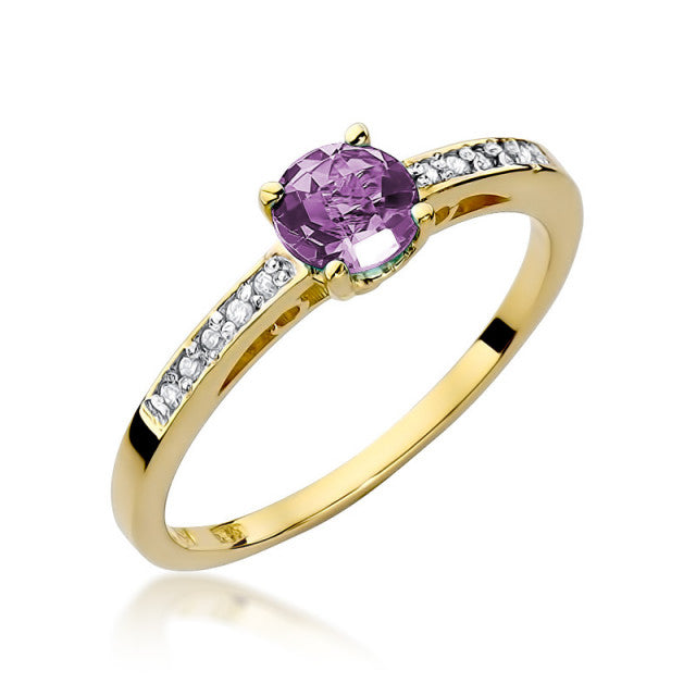 Inel Aur 14K cu Ametist 0.50 ct
