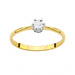 Inel Aur 14K cu Diamant Natural 0.03 ct