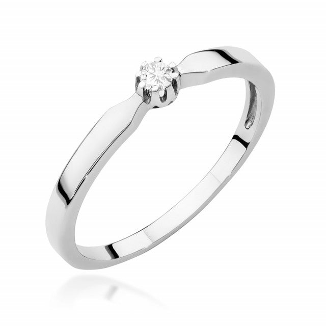 Inel Aur 14K cu Diamant Natural 0.04 ct