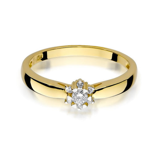 Inel Aur 14K cu Diamante Naturale 0.15 ct
