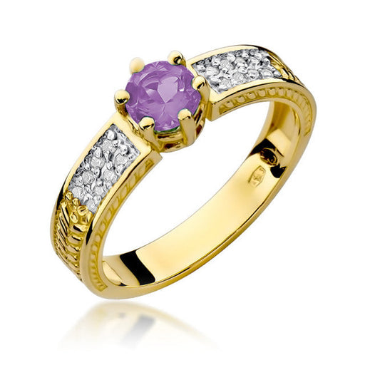 Inel Aur 14k cu Ametist 0.50 ct