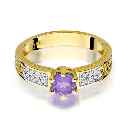 Inel Aur 14k cu Ametist 0.50 ct